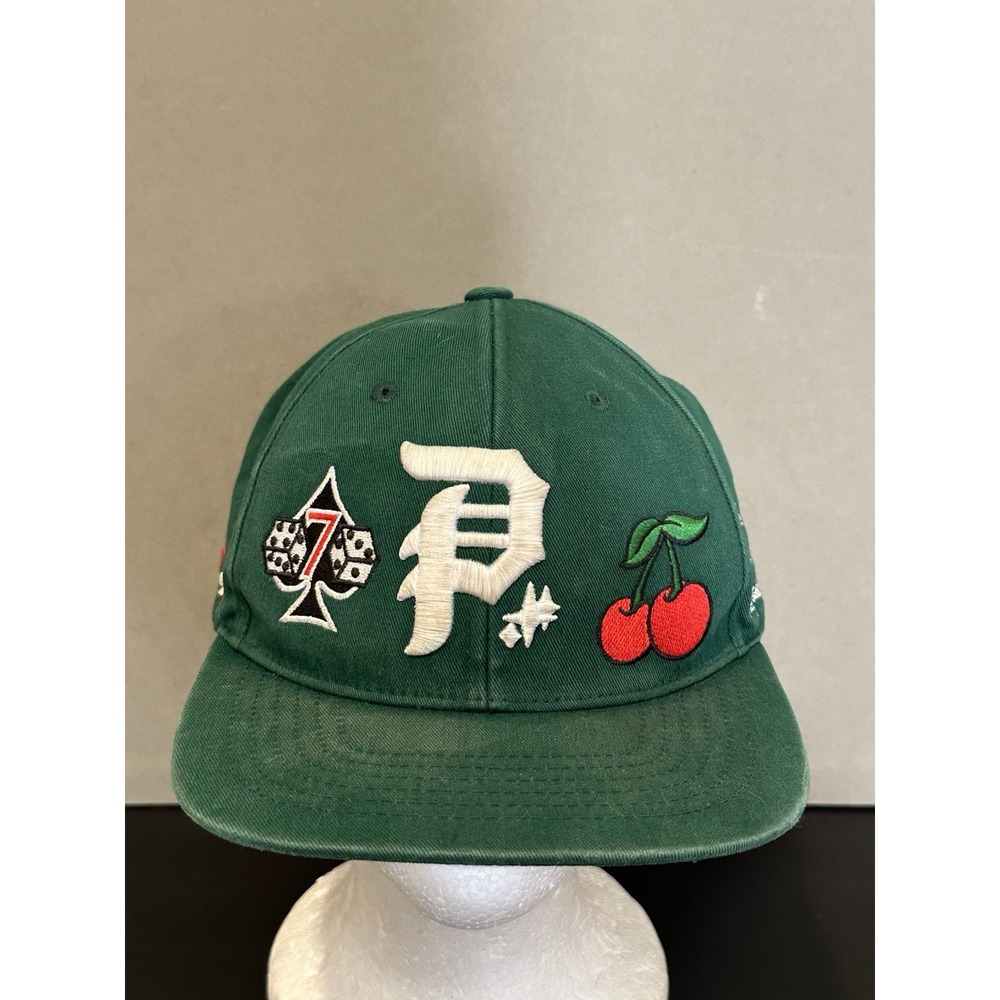 Primitive Skateboarding Winner Casino Gambling Cap Hat Men's Snapback‎ Green